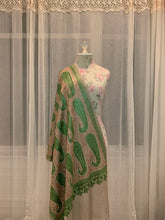 Load image into Gallery viewer, Nalki Jaal Short Shawl- Pista Pista
